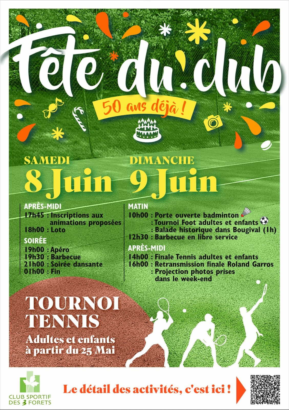 Fête du Club de Tennis 2024, 50 ans déjà !